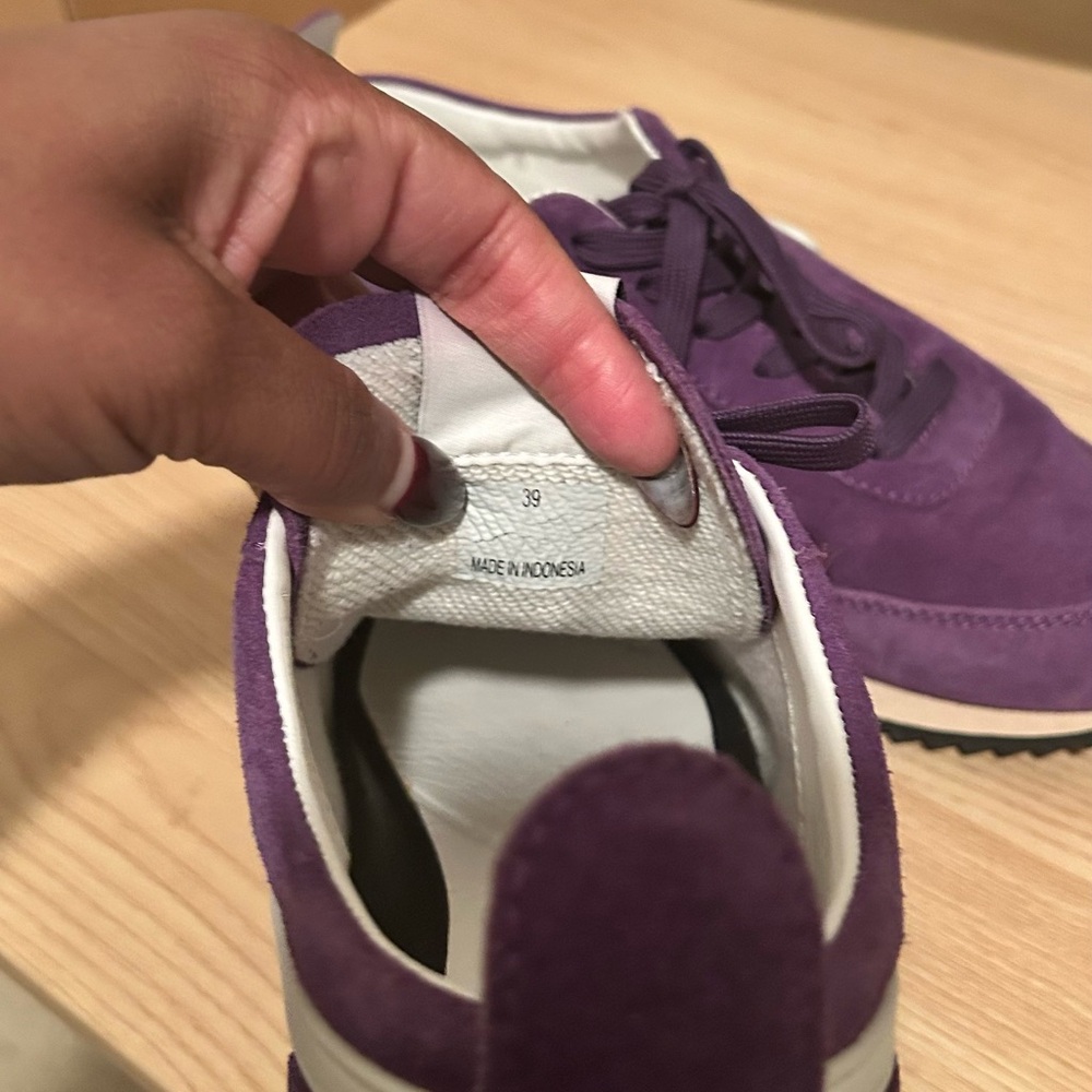 Rag And Bone Retro Runner Suede Violet Size 39 - image 5
